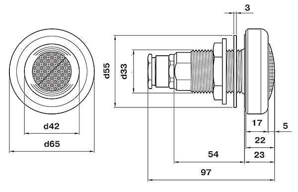 Деталировка СПА-прожектора из нержавеющей стали Pahlen (50Вт, 12В):